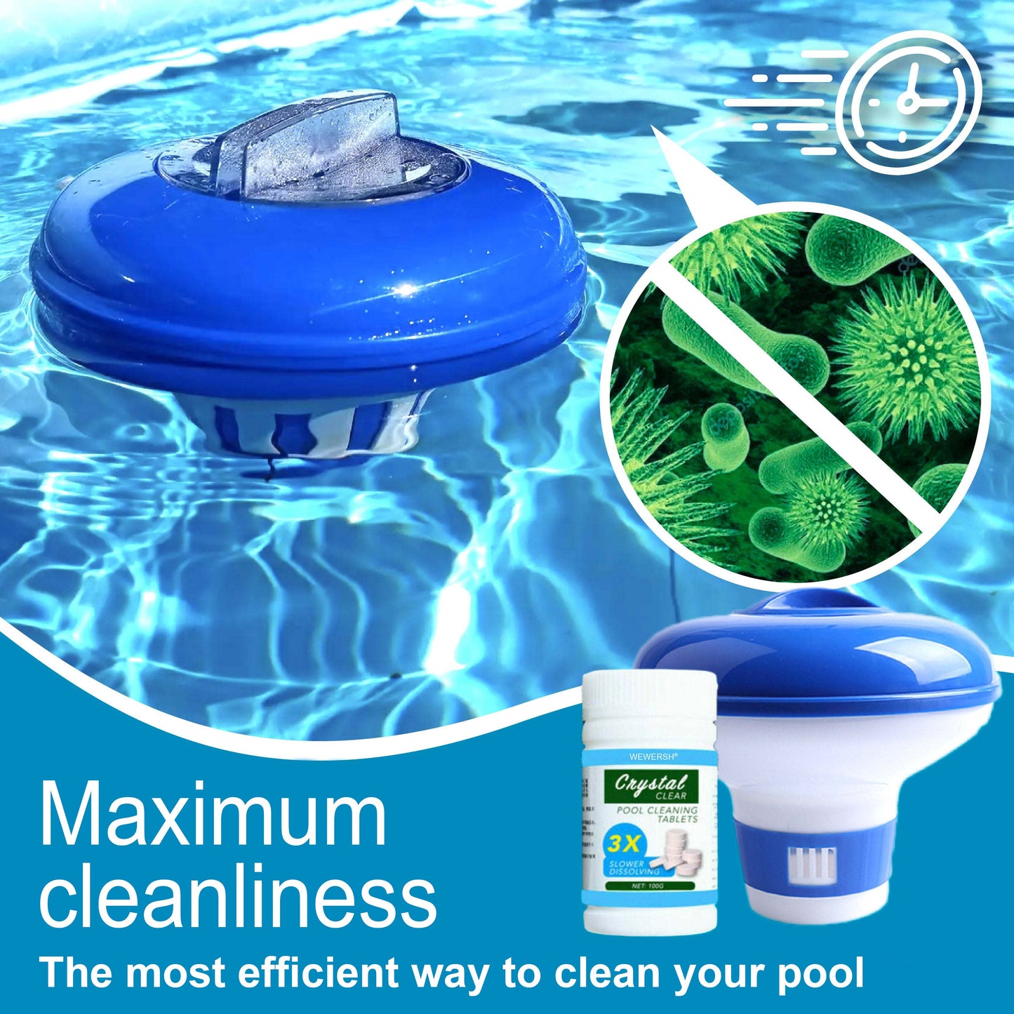 WEWERSH® Pool Cleaning Tablet (100 PCS)