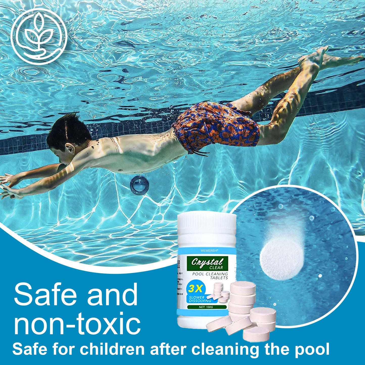 WEWERSH® Pool Cleaning Tablet (100 PCS)