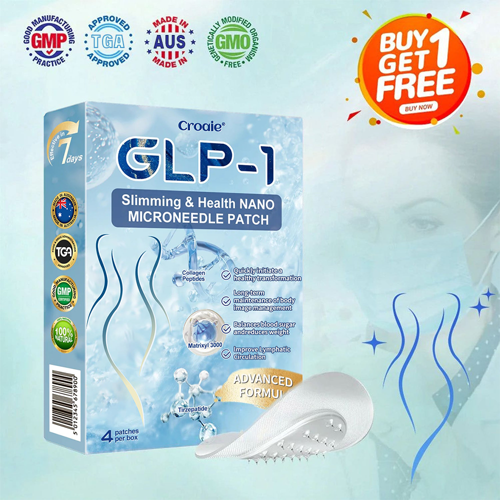 TGA Official Store |🎁 Croaie® GLP-1 Nano-Microneedle Patch with Collagen & Matrixyl 3000 丨Obesity, Cardiovascular Disease, Diabetes, Sleep Apnea, Joint Problems and More