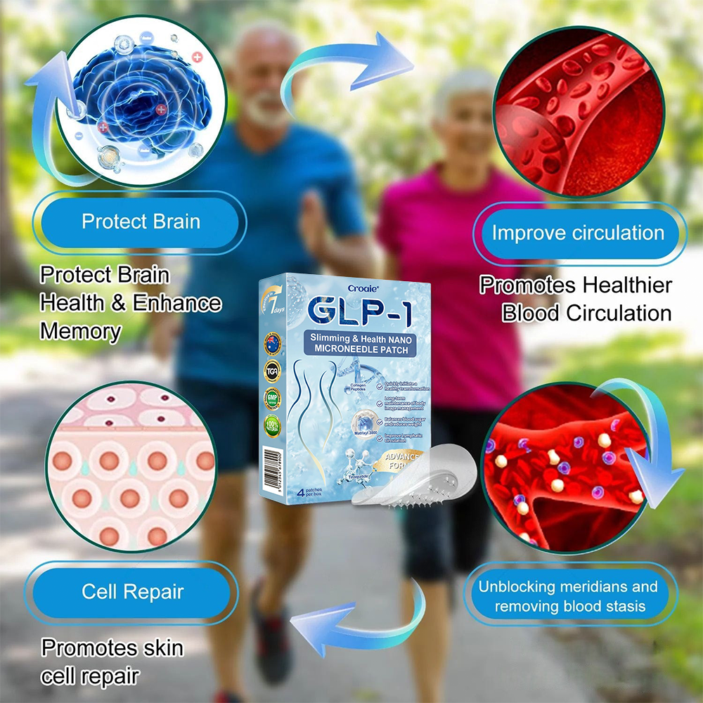 TGA Official Store |🎁 Croaie® GLP-1 Nano-Microneedle Patch with Collagen & Matrixyl 3000 丨Obesity, Cardiovascular Disease, Diabetes, Sleep Apnea, Joint Problems and More