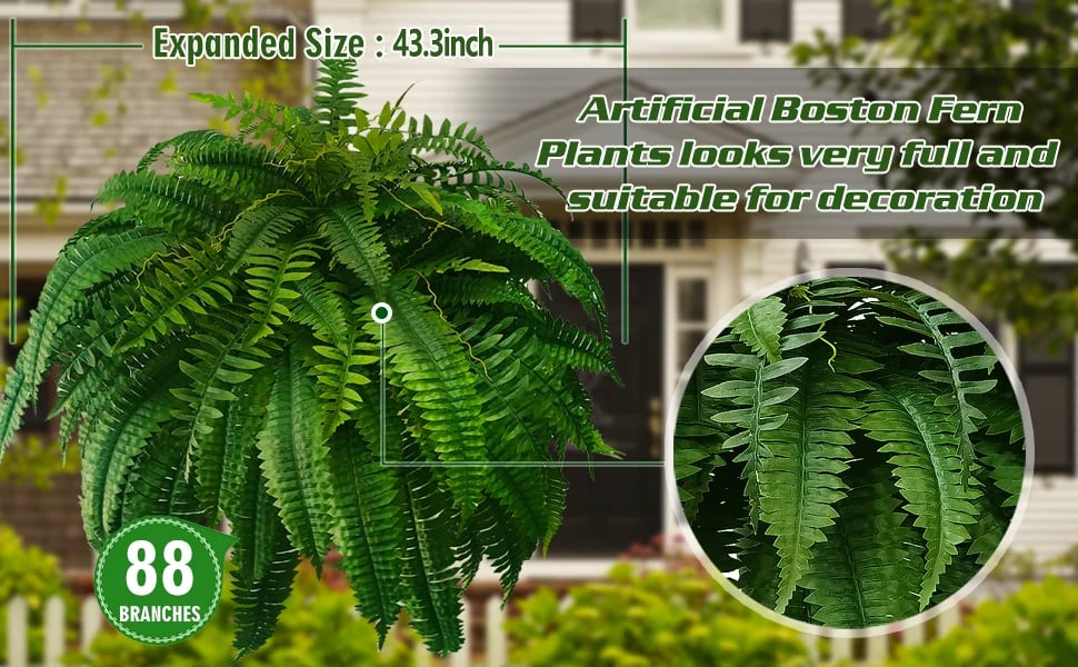 Last Day 40% OFF--UV Resistant Lifelike Artificial Boston Fern