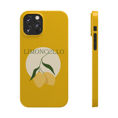 Italian Limoncello Yellow Slim Phone Cases with Lemons, Case-Mate IPHONE16 and all sizes